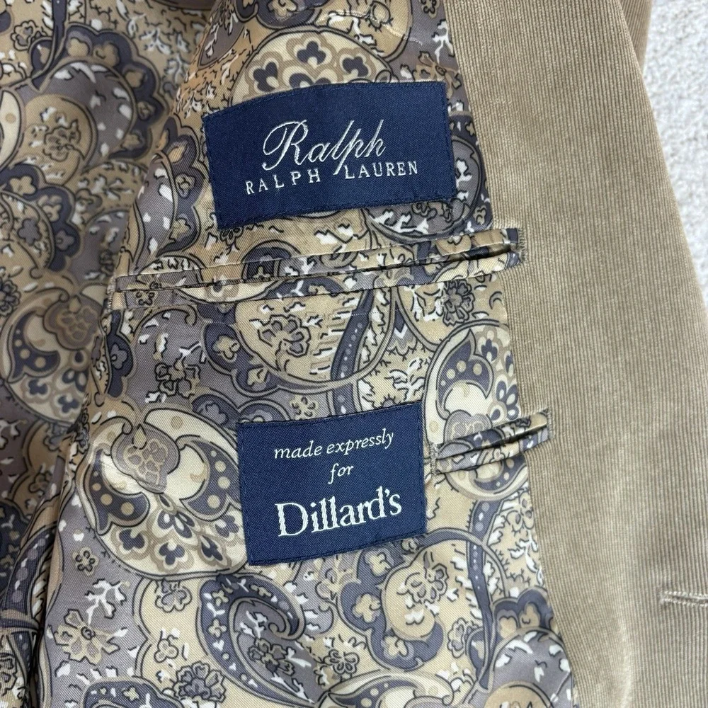 Ralph Lauren Expressly for Dillard's Men's 41L Corduroy Blazer Sport Coat Jacket